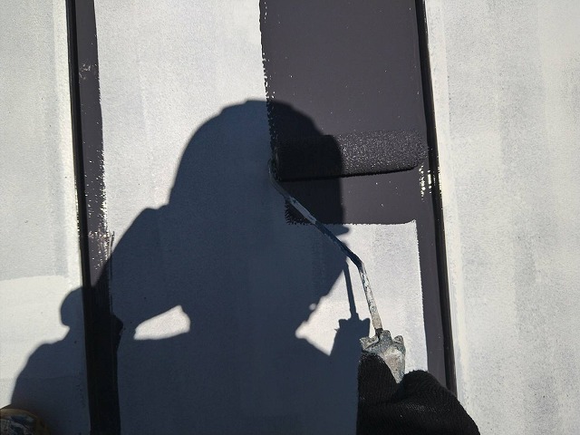 北杜市　屋根塗装　ガルバリウム鋼板　遮熱塗料　サーモアイ